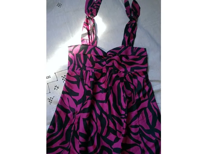 Marc Jacobs Vestido Negro Rosa 