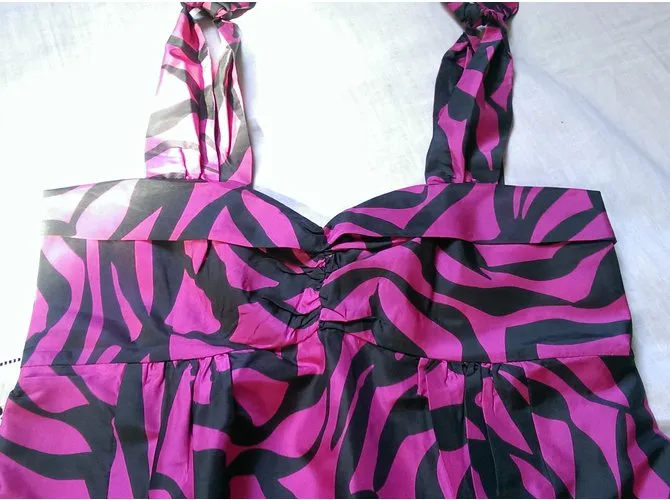 Marc Jacobs Vestido Negro Rosa 