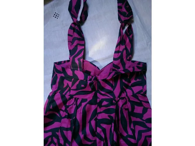 Marc Jacobs Vestido Negro Rosa 