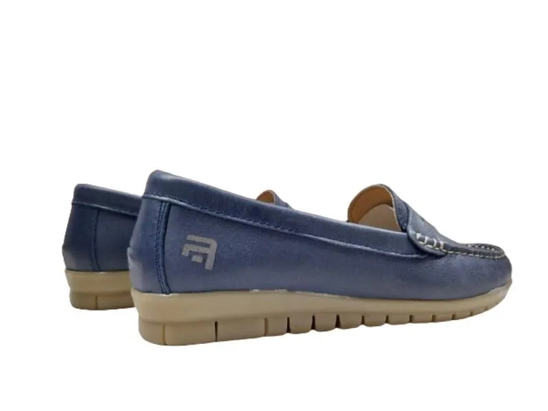 MOCASIN DE PIEL AUDE AGOT EN COLOR MARINO