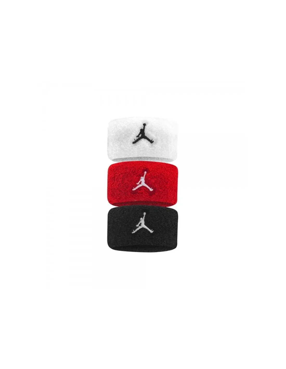 Muñequeras de Fitness Nike Jordan 3 PK Blanco
