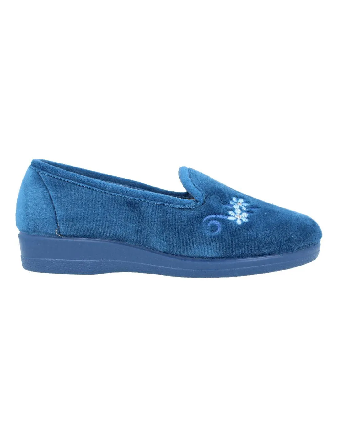 NATALIA  ZAPATILLAS CASA CERRADA FLOR JEANS