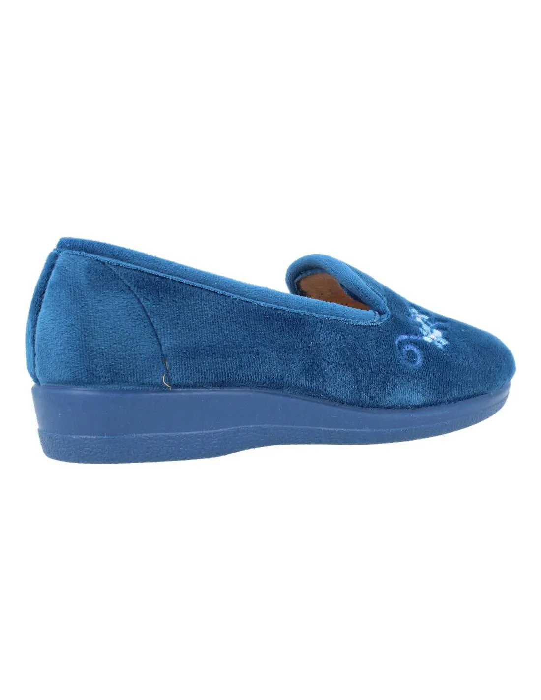 NATALIA  ZAPATILLAS CASA CERRADA FLOR JEANS