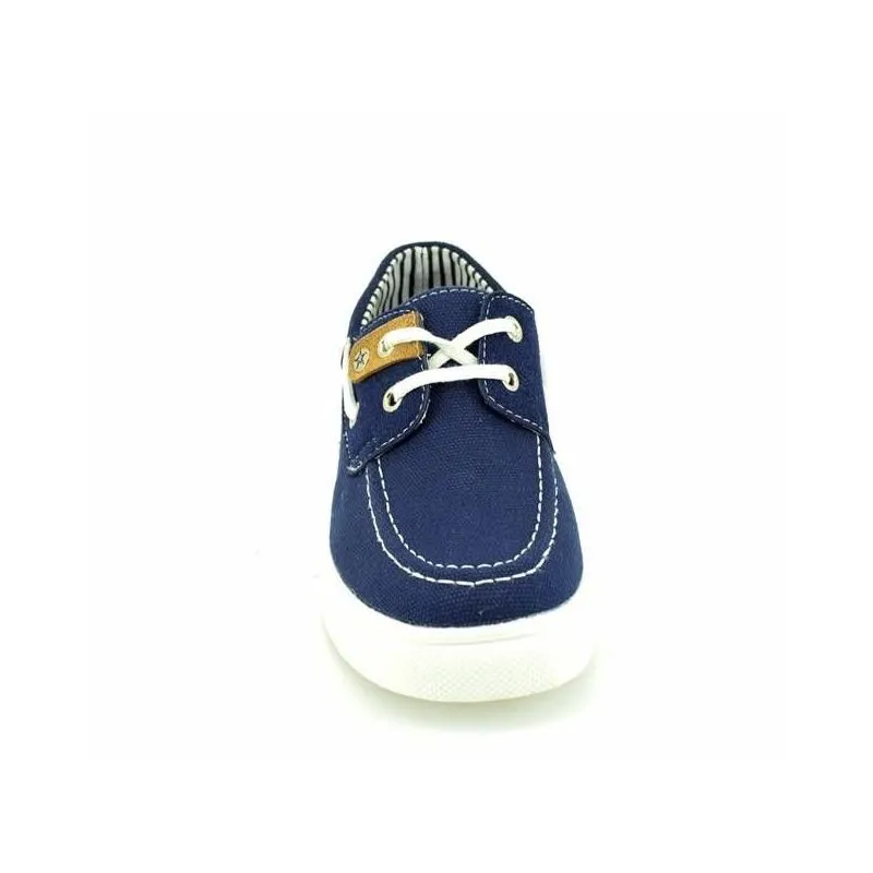 Nautico niño de lona con cordones