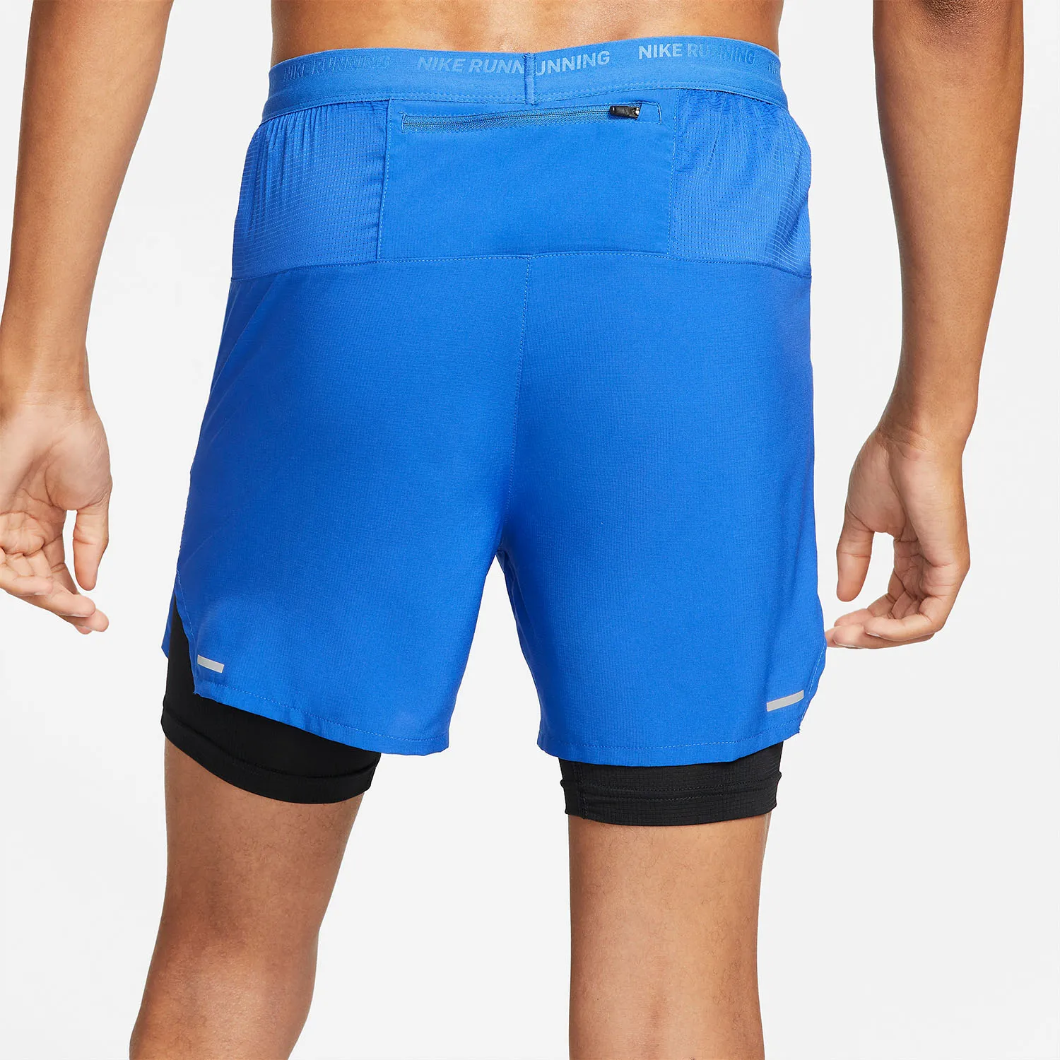 NIKE DRIFIT STRIDE HYBRID 2 IN 1 5IN SHORTS