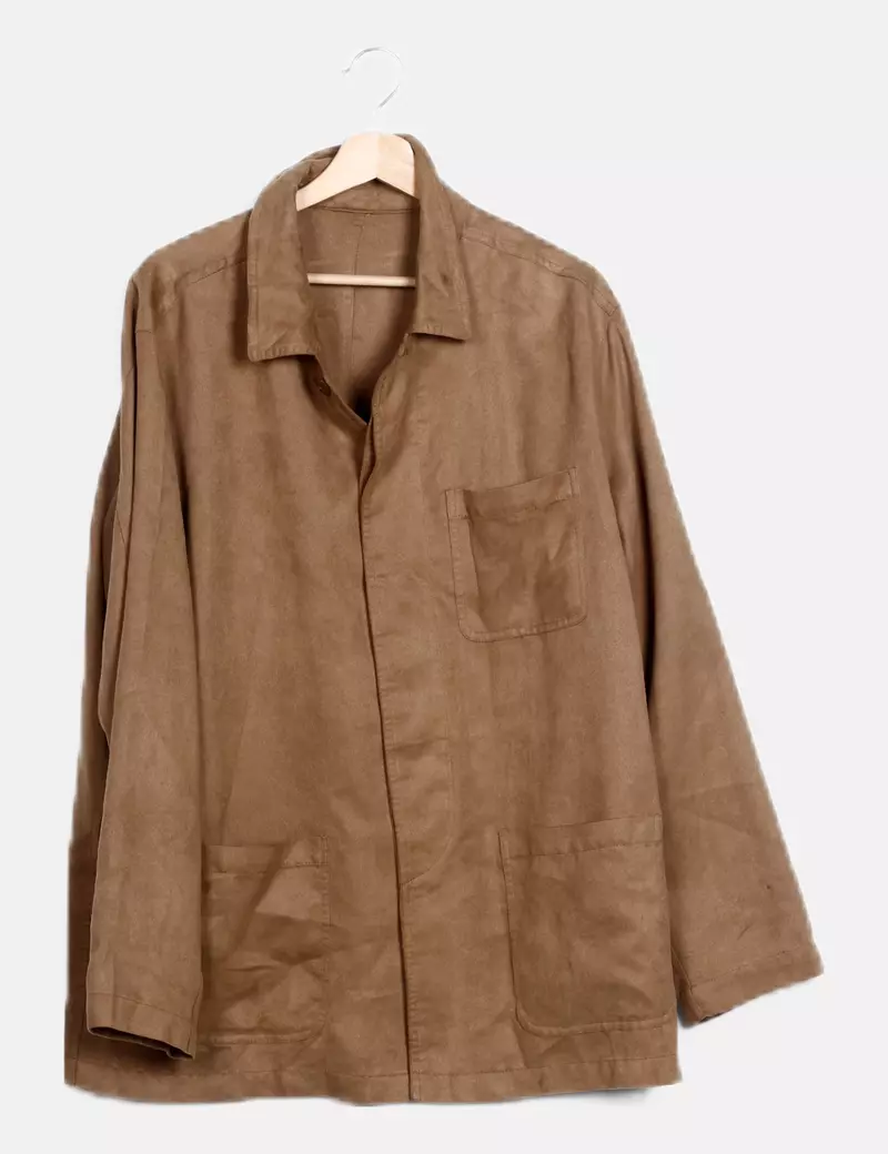 NoName Chaqueta beige antelina
