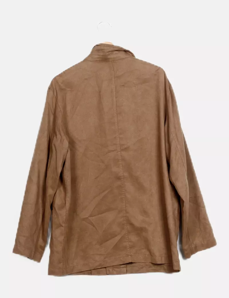 NoName Chaqueta beige antelina