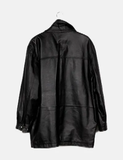 NoName Chaqueta negra piel