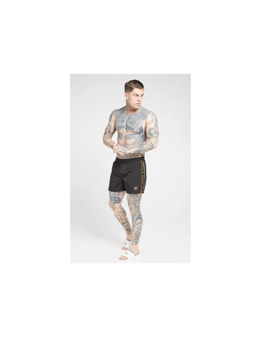 Pantalones Siksilk Crushed Tape Hombre