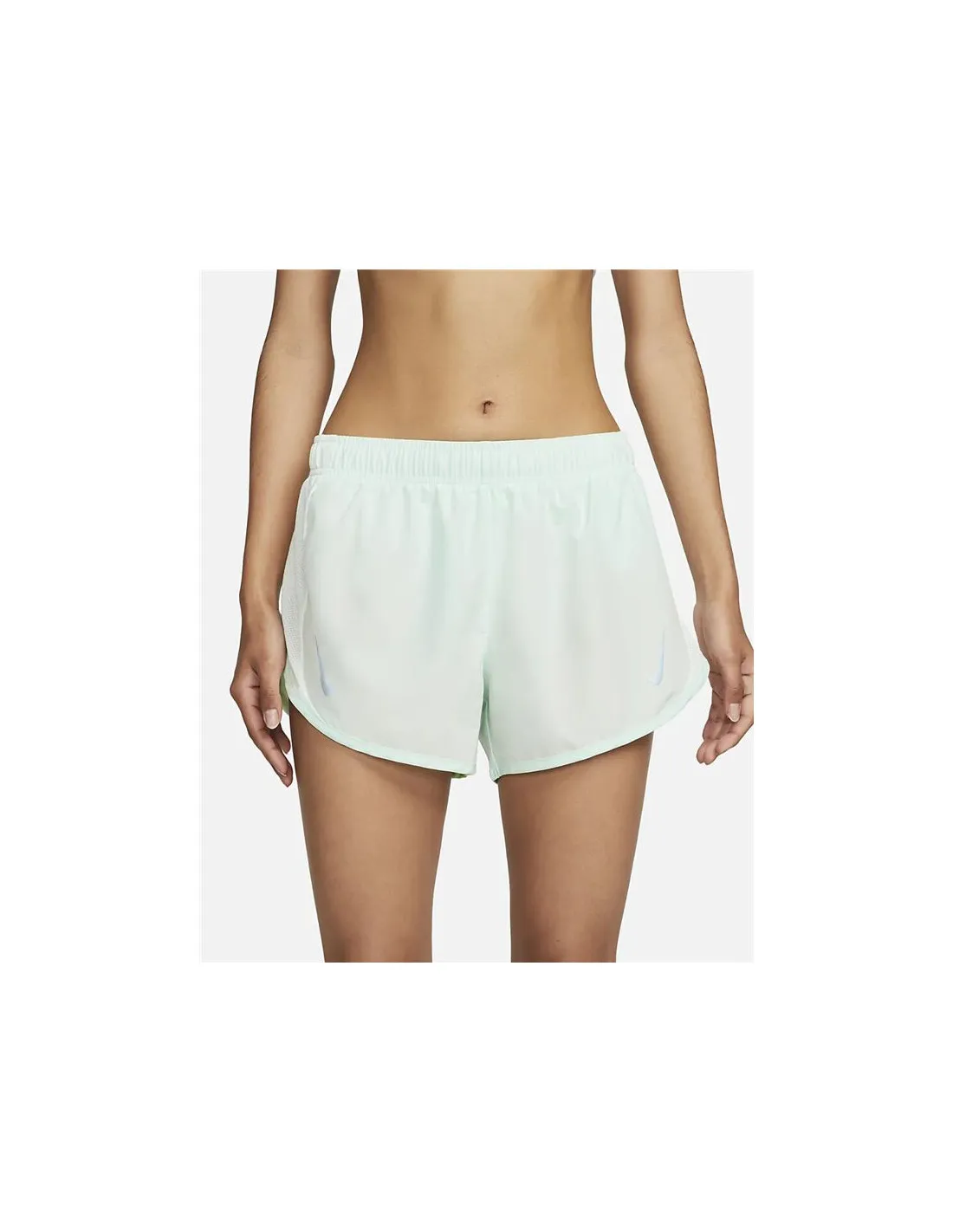 PANTALONES VERDES CORTOS DE RUNNING NIKE DRIFIT TEMPO RACE MUJER