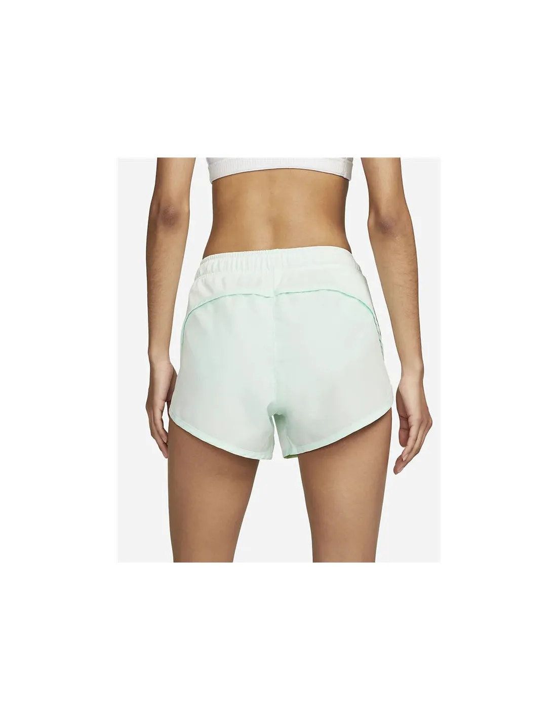 PANTALONES VERDES CORTOS DE RUNNING NIKE DRIFIT TEMPO RACE MUJER