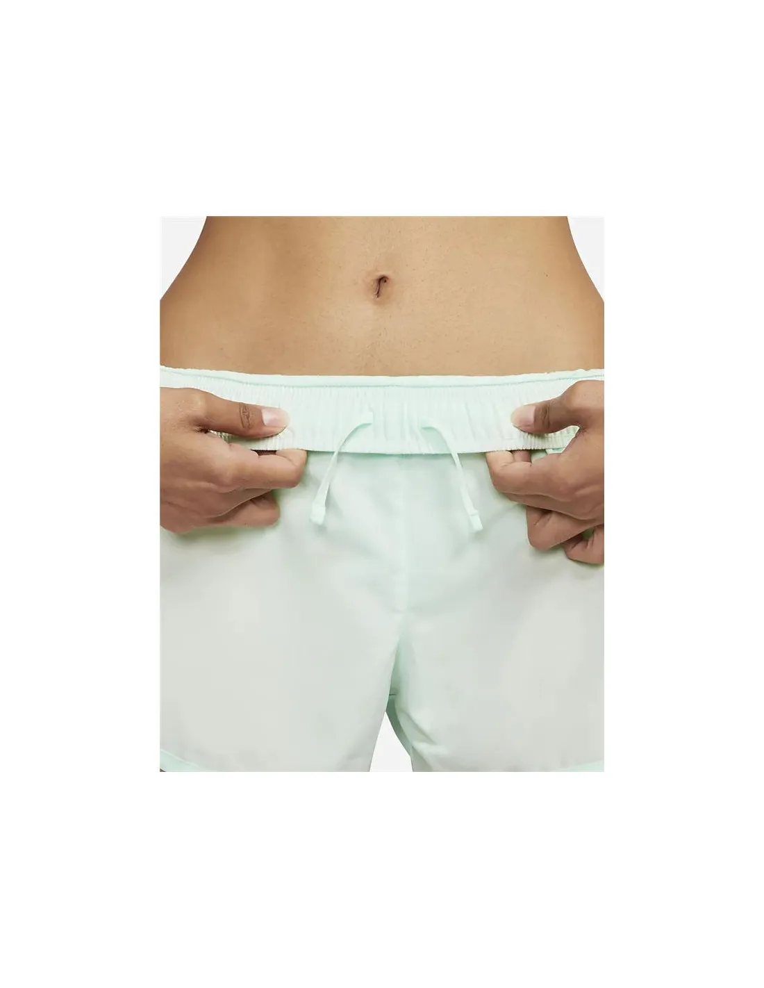 PANTALONES VERDES CORTOS DE RUNNING NIKE DRIFIT TEMPO RACE MUJER