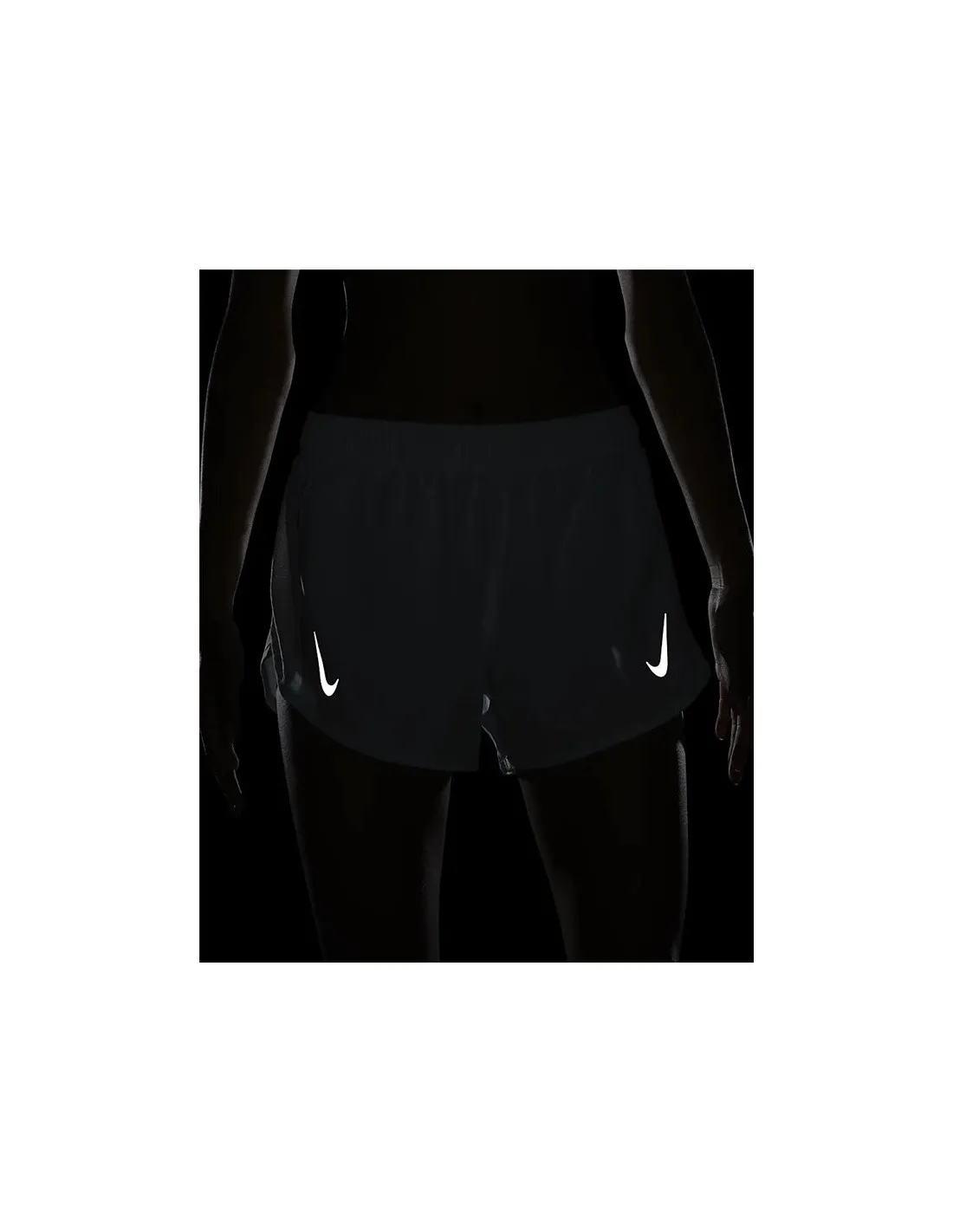 PANTALONES VERDES CORTOS DE RUNNING NIKE DRIFIT TEMPO RACE MUJER