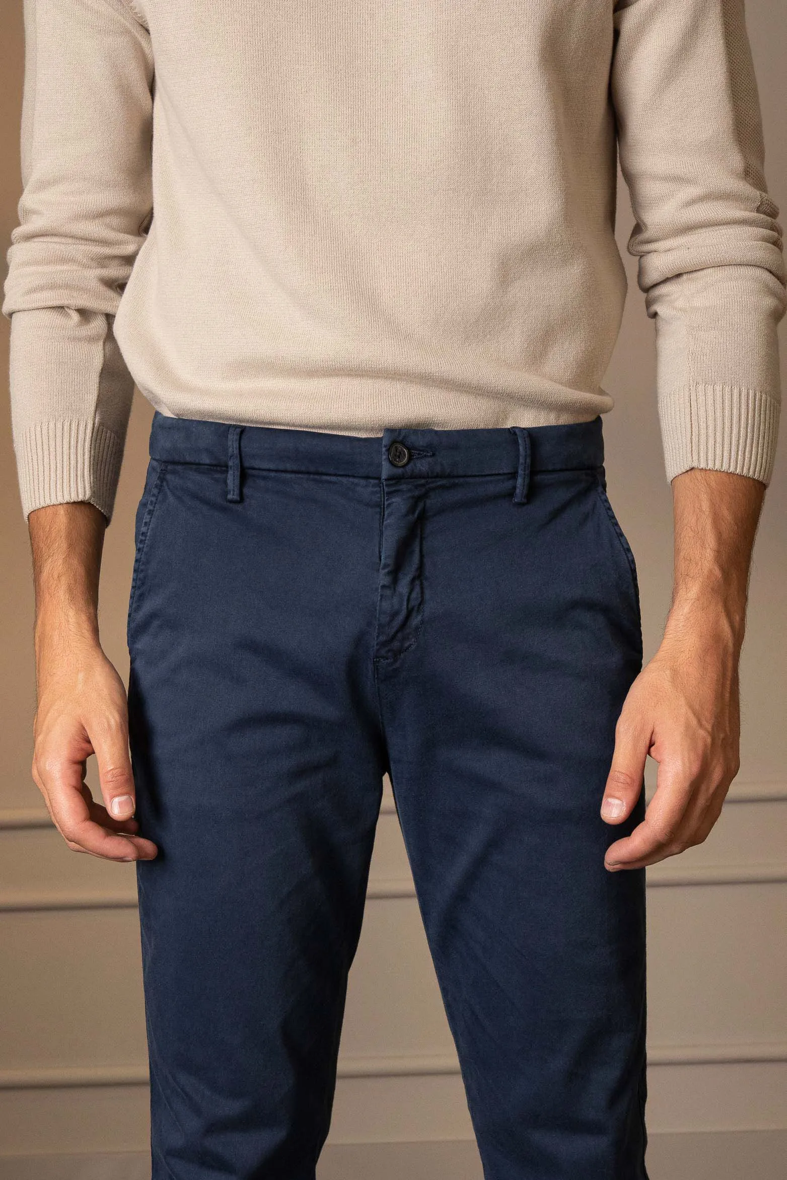 Pantalón chino italo para hombre semifitted