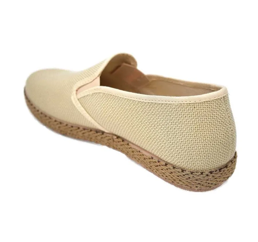 PLAYERA DE CALLE PARA HOMBRE ZAPATILLA COPETE ELÁSTICOS LONA BEIGE