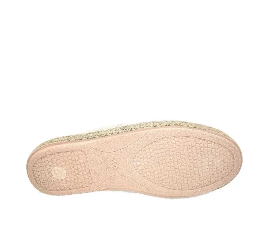 PLAYERA DE CALLE PARA HOMBRE ZAPATILLA COPETE ELÁSTICOS LONA BEIGE