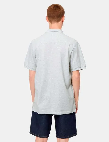 POLO CARHARTT CHASE PIQUE  ASH HEATHER / GOLD