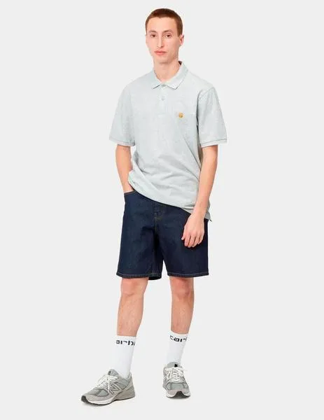 POLO CARHARTT CHASE PIQUE  ASH HEATHER / GOLD
