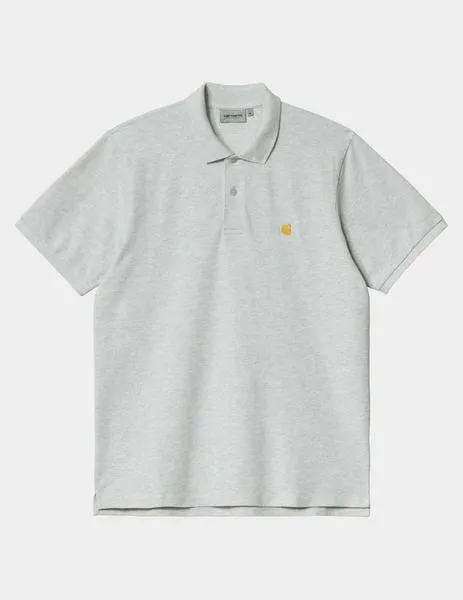 POLO CARHARTT CHASE PIQUE  ASH HEATHER / GOLD
