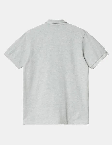 POLO CARHARTT CHASE PIQUE  ASH HEATHER / GOLD