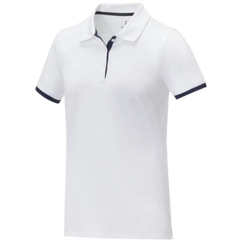 Polo de manga corta de dos tonos para mujer 'Morgan'