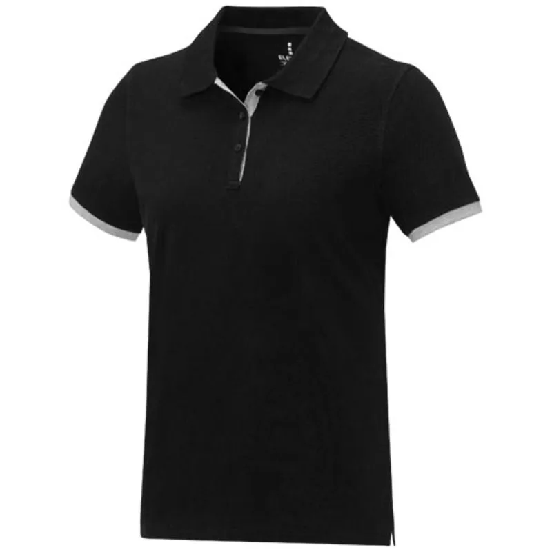 Polo de manga corta de dos tonos para mujer 'Morgan'