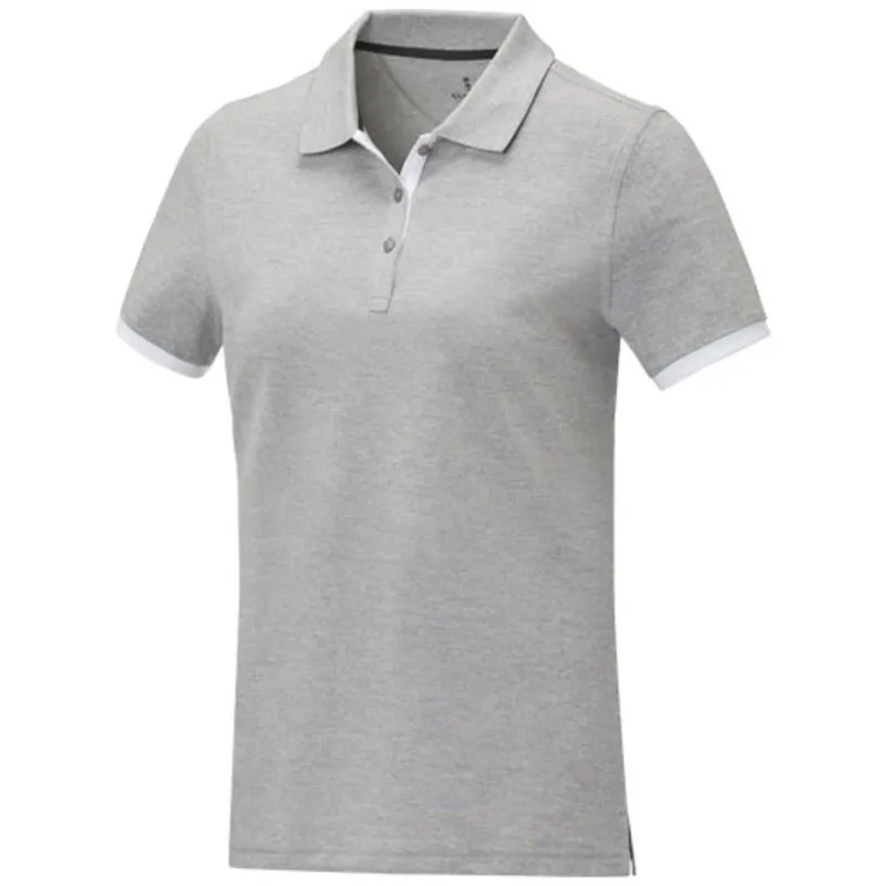 Polo de manga corta de dos tonos para mujer 'Morgan'