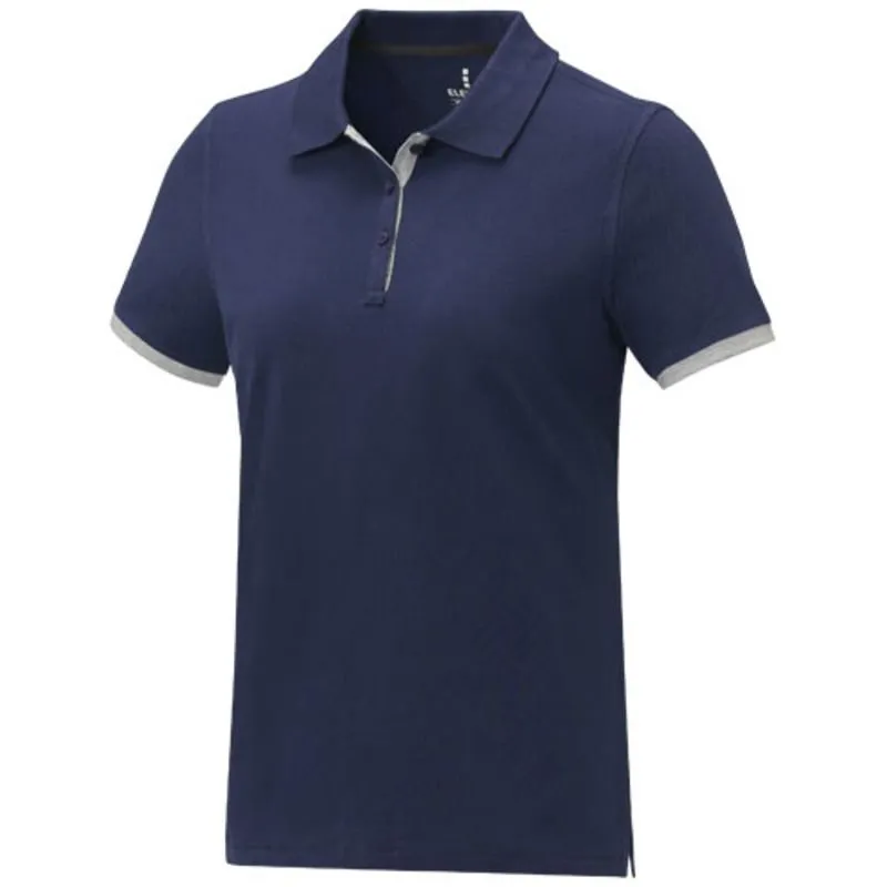 Polo de manga corta de dos tonos para mujer 'Morgan'