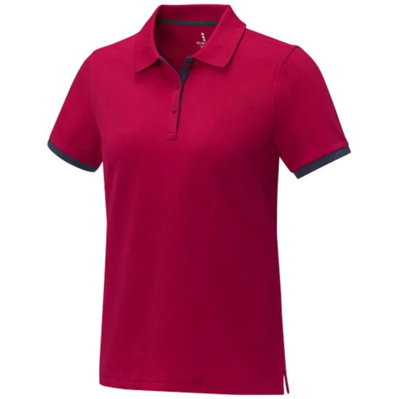 Polo de manga corta de dos tonos para mujer 'Morgan'
