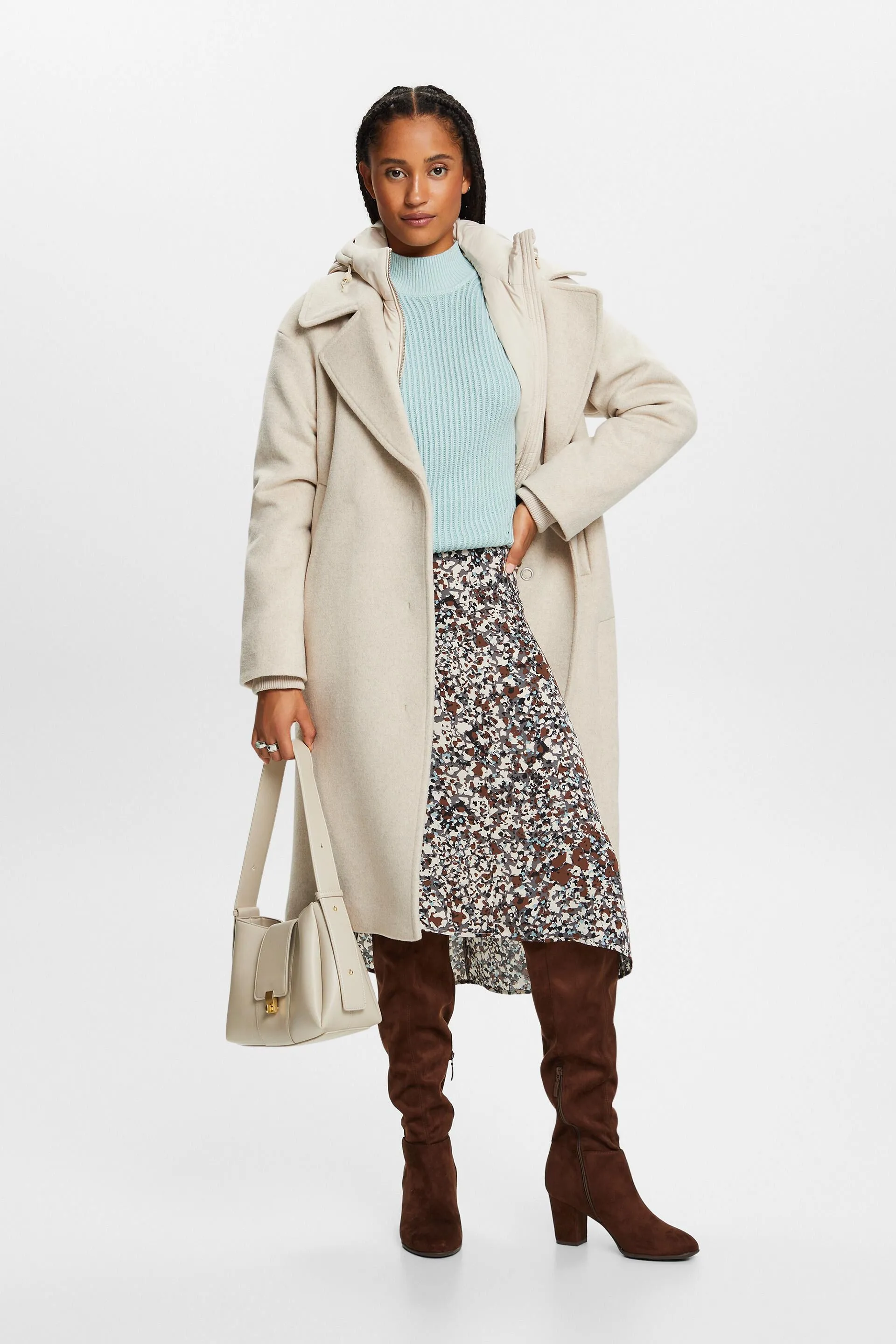 Reciclada: falda midi estampada