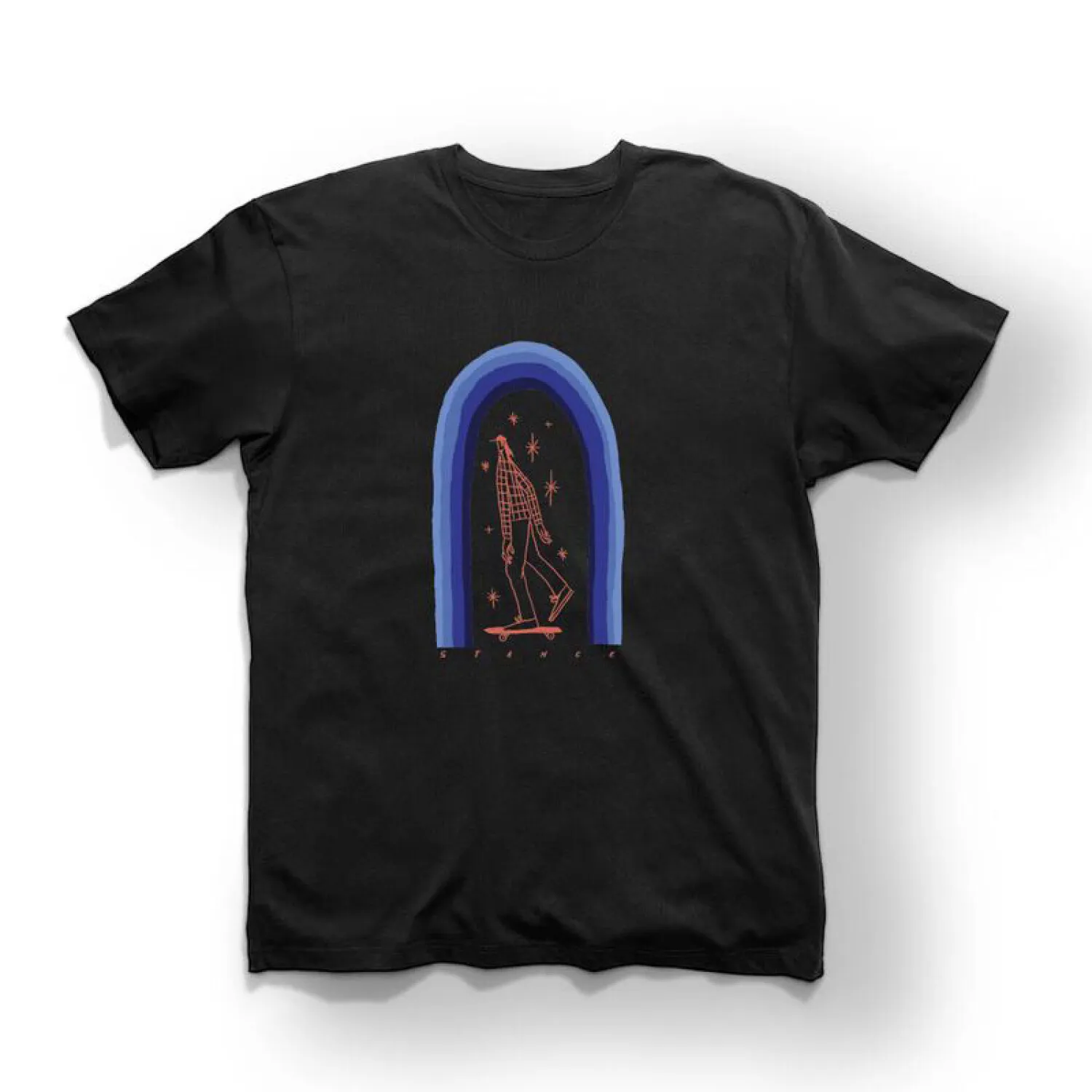 REMERA STANCE VIBES  NEGRO