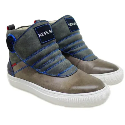 REPLAYBota Replay niño con velcro Killure Gris