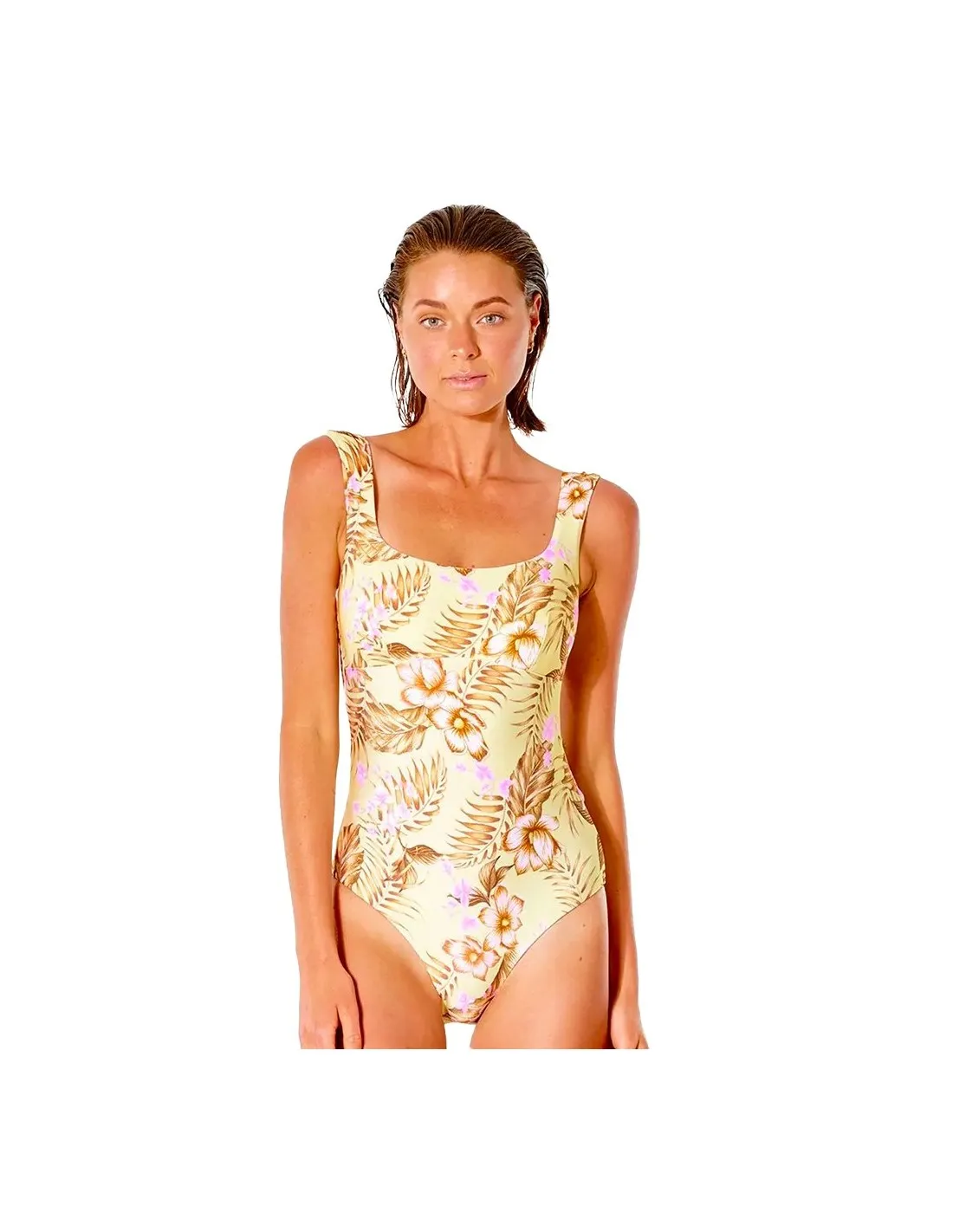 RIP CURL PLAYABELLA  AMARILLO CLARO  TRAJE DE BAñO DE UNA PIEZA