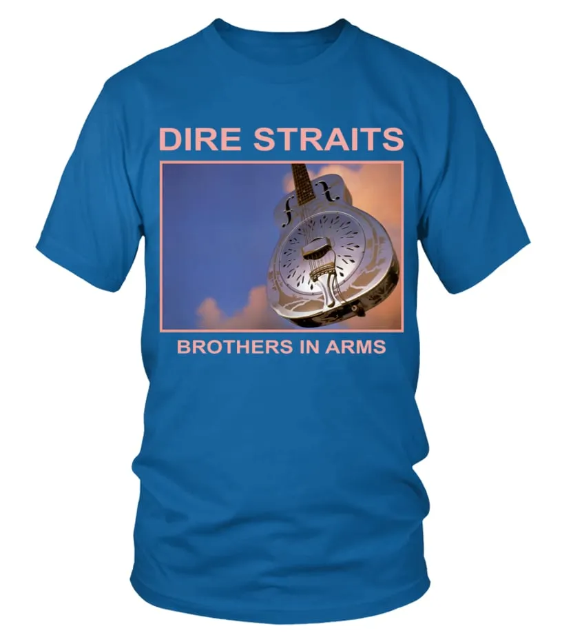 RK80S240BL. DIRE STRAITS  BROTHERS IN ARMS CAMISETA CUELLO REDONDO UNISEX