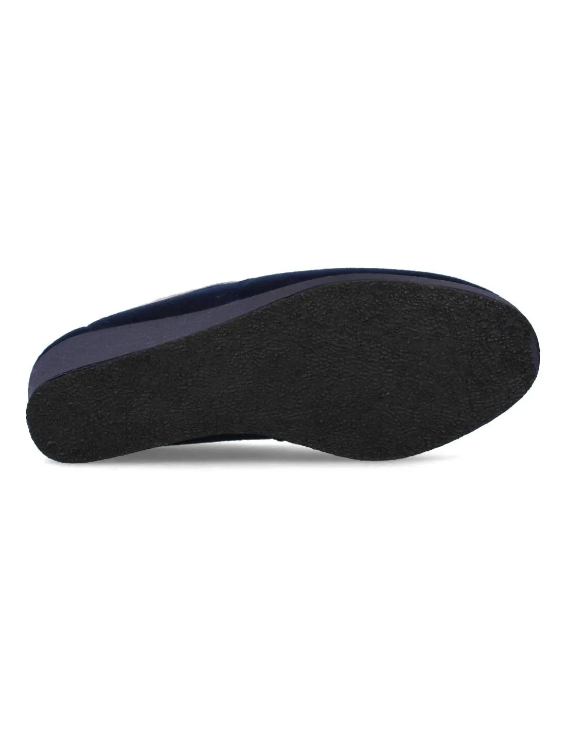 SALEMERA  ZAPATILLAS CASA CUñA CERRADA CUADROS MARINO
