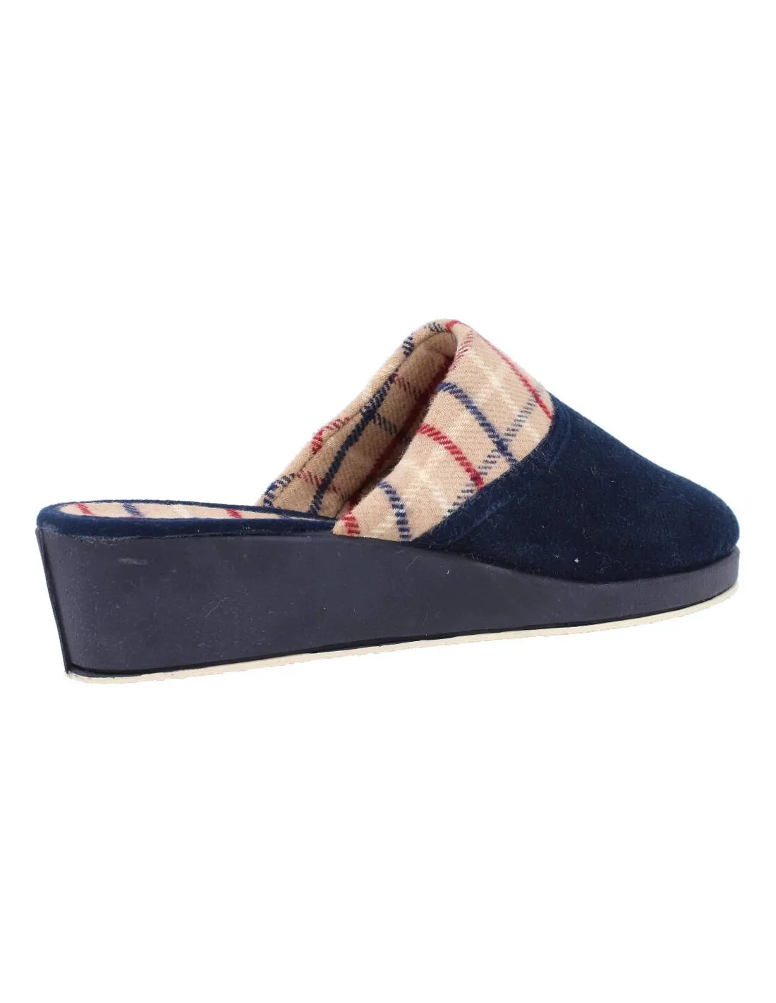 SALEMERA  ZAPATILLAS CASA CUñA CUADROS MARINO