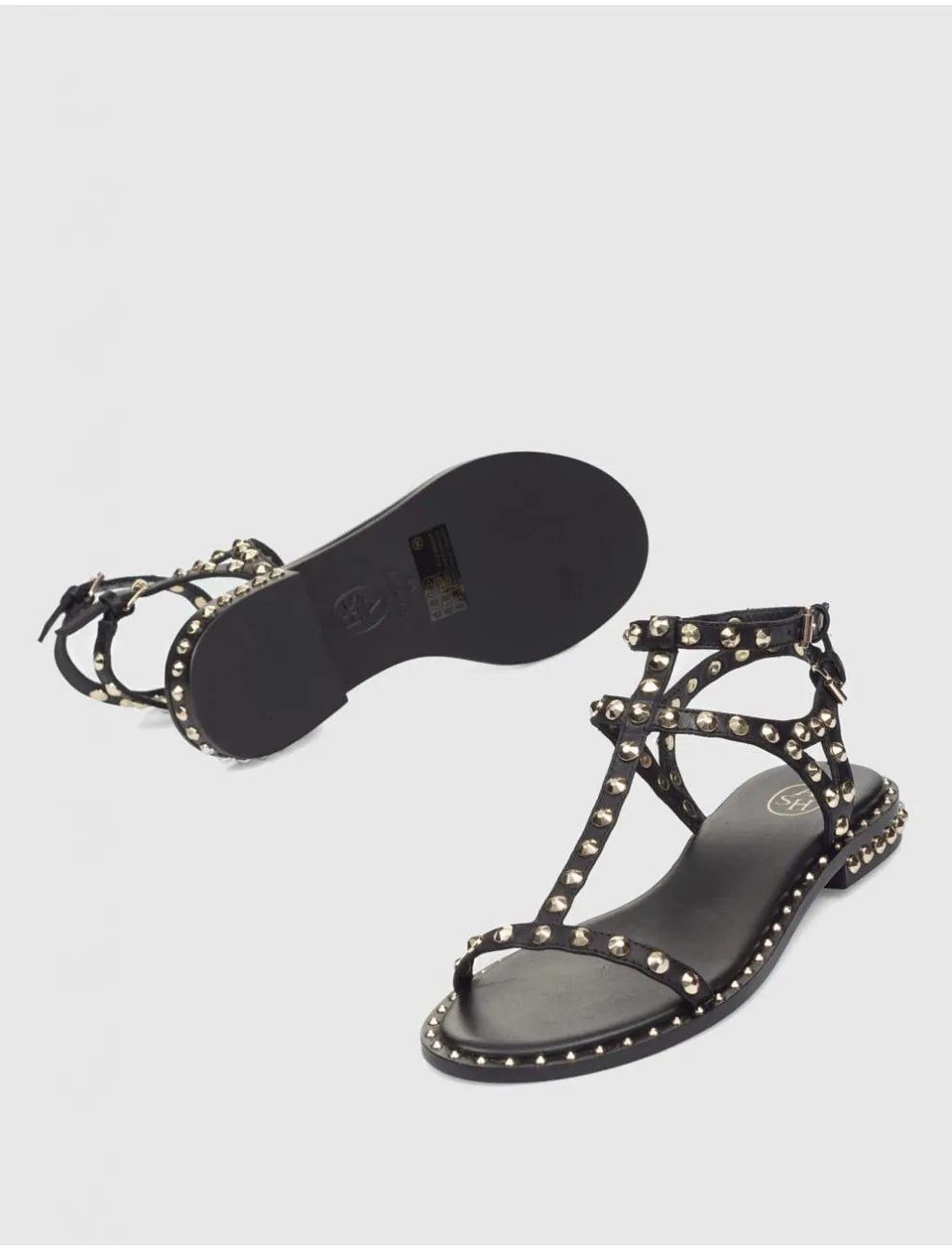 Sandalia Romana Ash Panic Negro