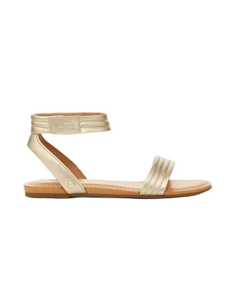 sandalia ugg tiras doradas  ethena