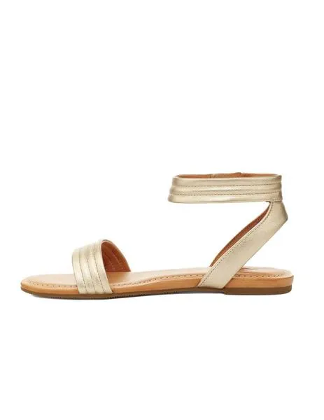 sandalia ugg tiras doradas  ethena