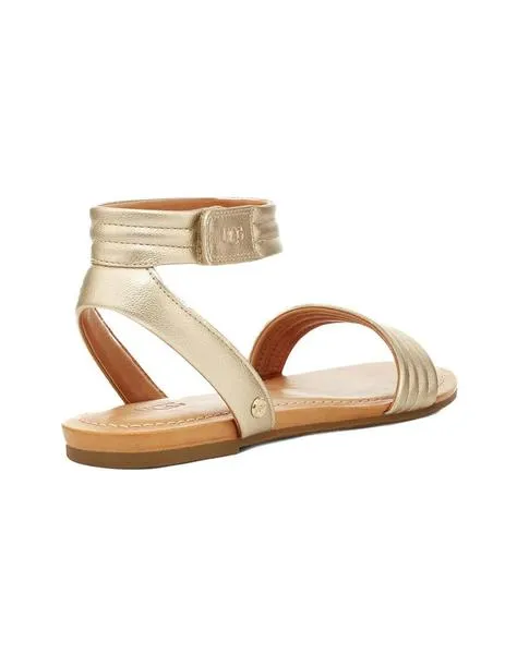 sandalia ugg tiras doradas  ethena