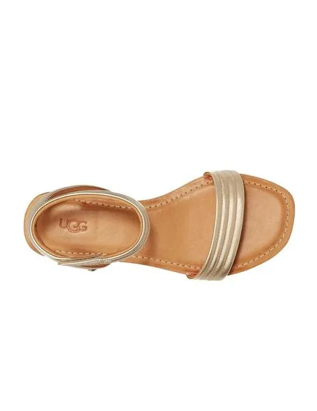 sandalia ugg tiras doradas  ethena