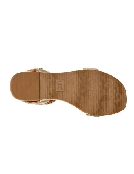 sandalia ugg tiras doradas  ethena