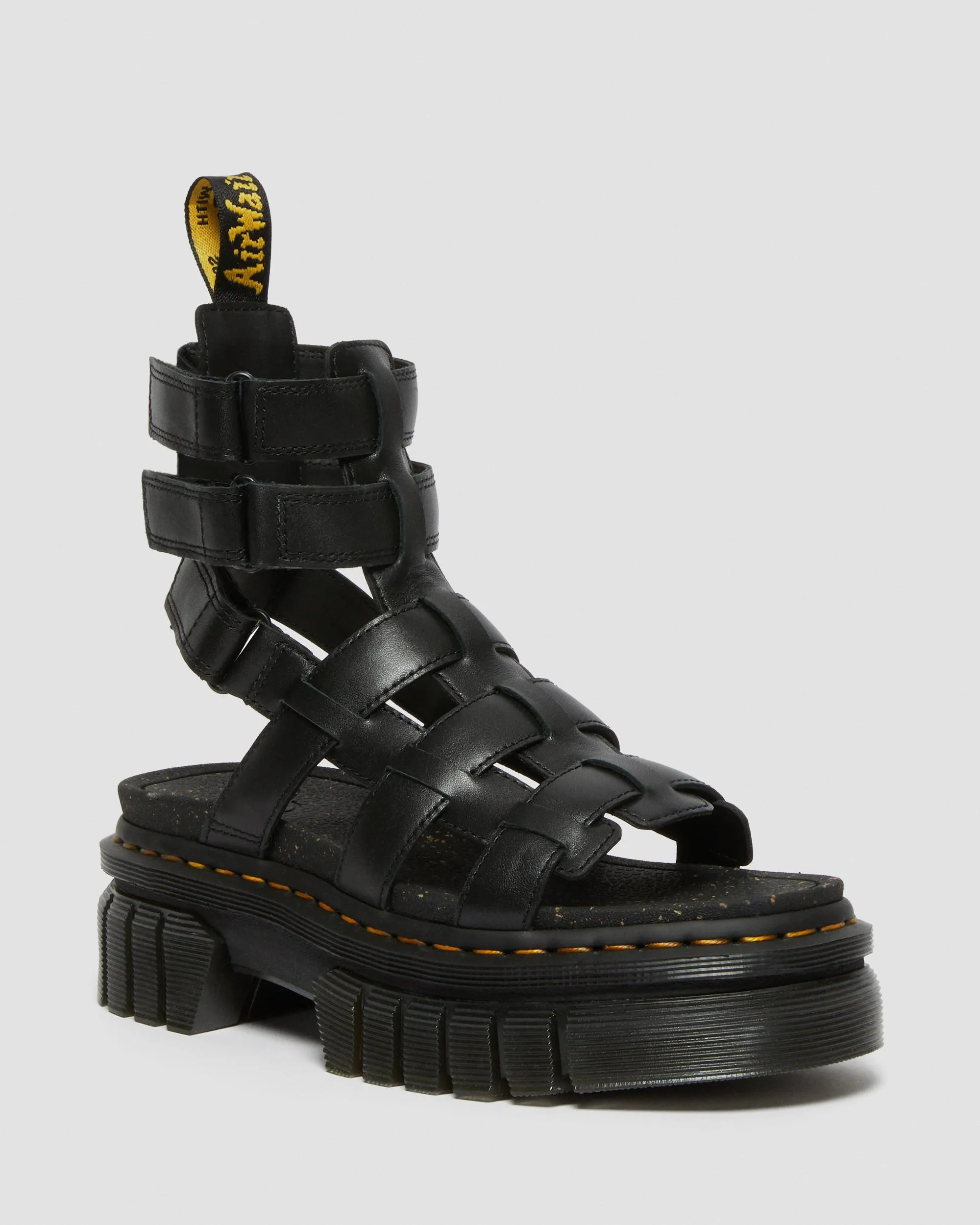 Sandalias con plataforma Ricki de piel Nappa Lux de tipo gladiador