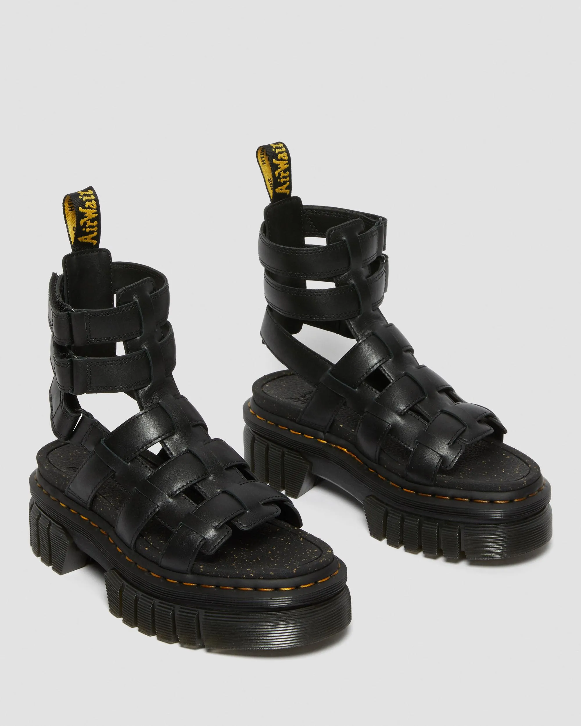 Sandalias con plataforma Ricki de piel Nappa Lux de tipo gladiador