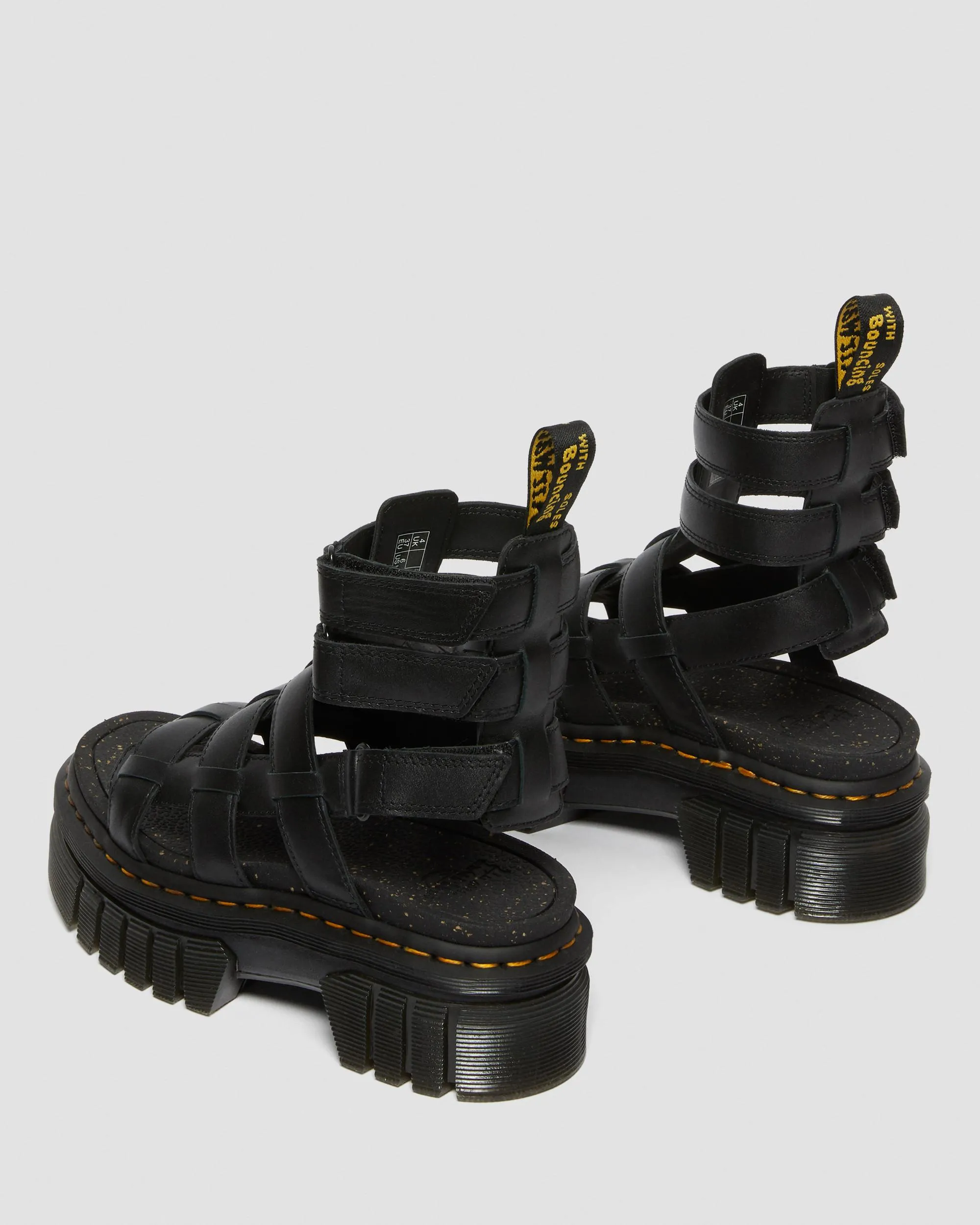 Sandalias con plataforma Ricki de piel Nappa Lux de tipo gladiador
