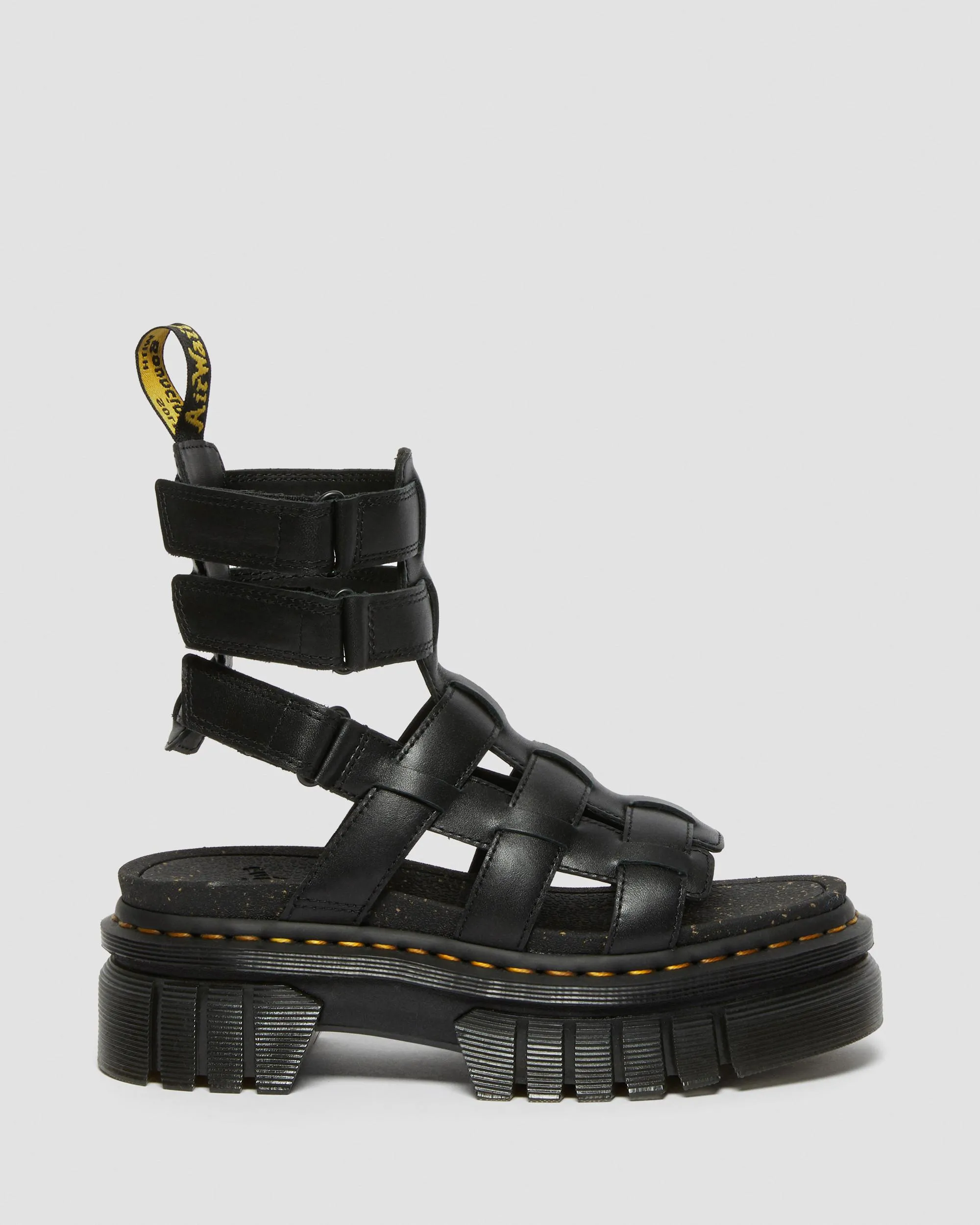 Sandalias con plataforma Ricki de piel Nappa Lux de tipo gladiador