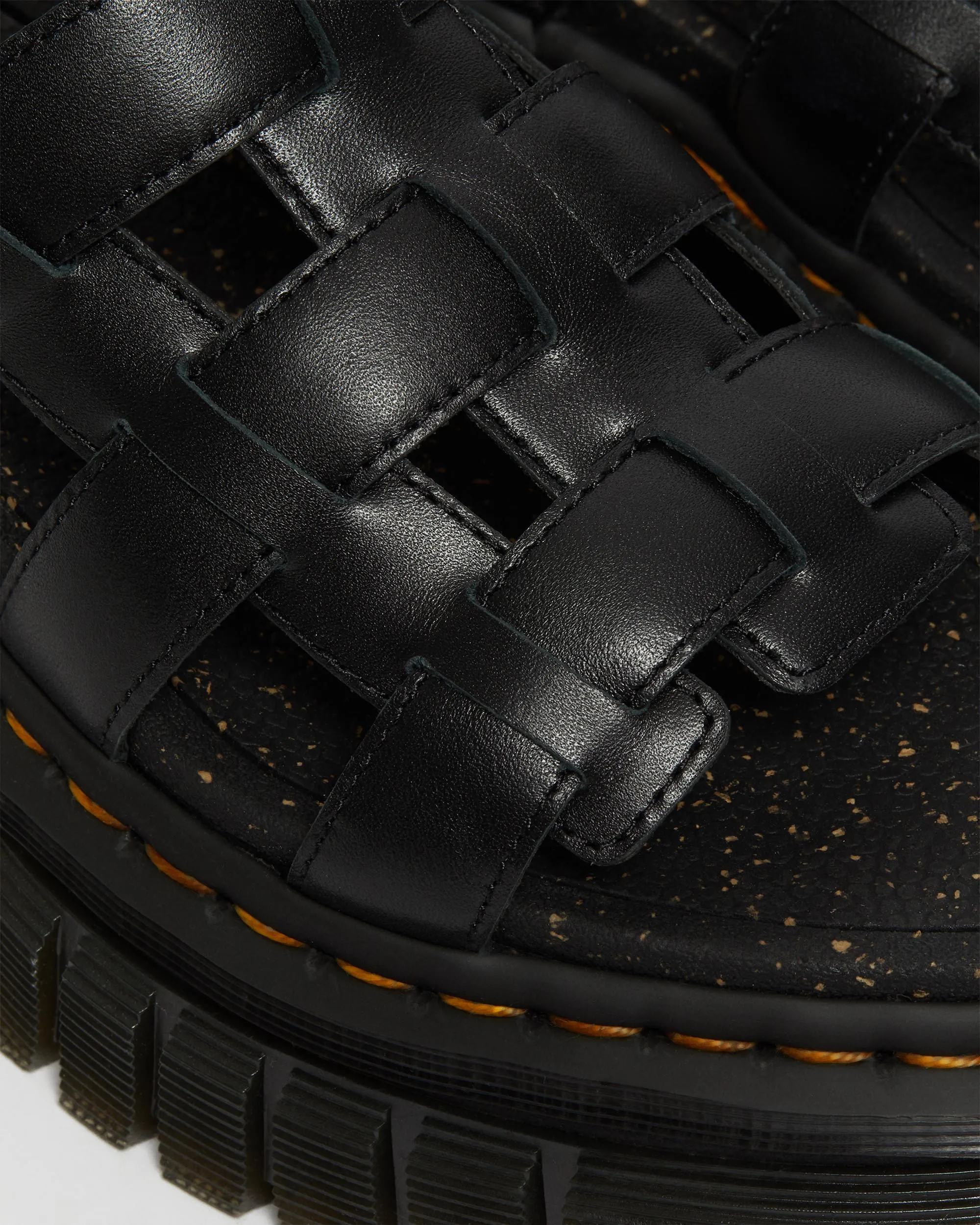 Sandalias con plataforma Ricki de piel Nappa Lux de tipo gladiador