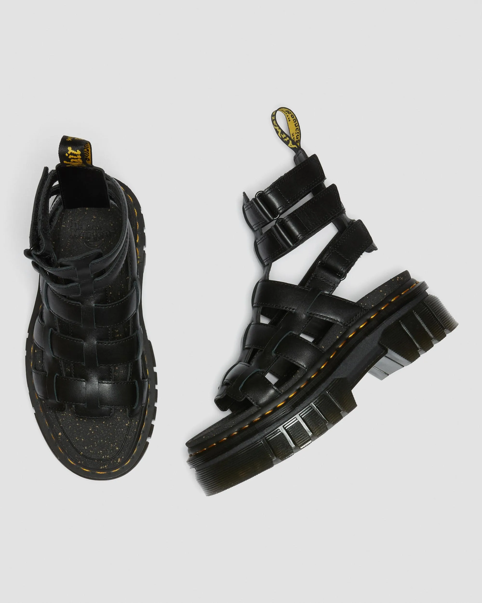 Sandalias con plataforma Ricki de piel Nappa Lux de tipo gladiador