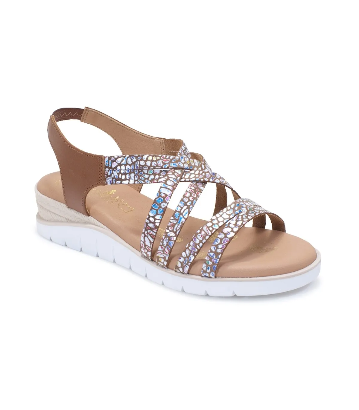 Sandalias cuero de mujer