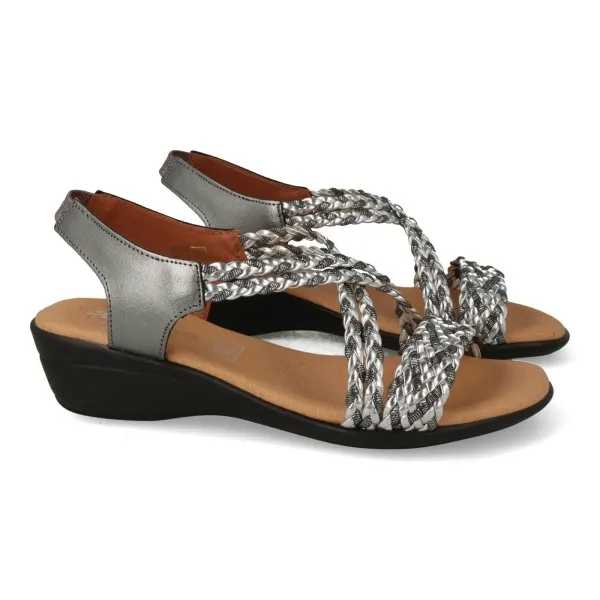 SANDALIAS CUÑA MEDIA MUJER COMODAS MOD. ANAISABEL